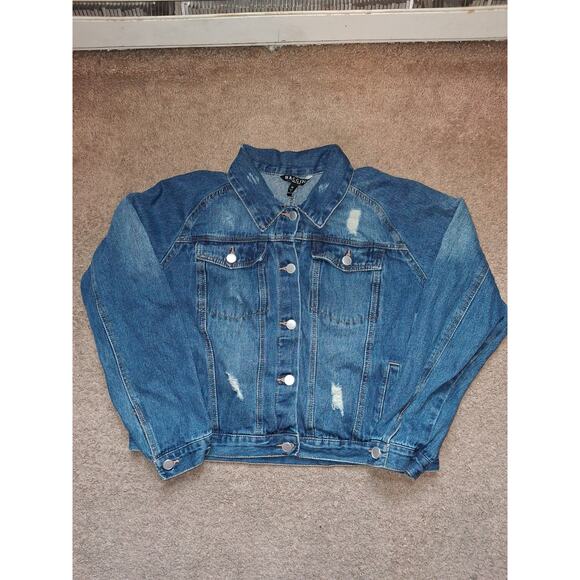 Baccini Womens Denim Jacket Size XL - Picture 1 of 4